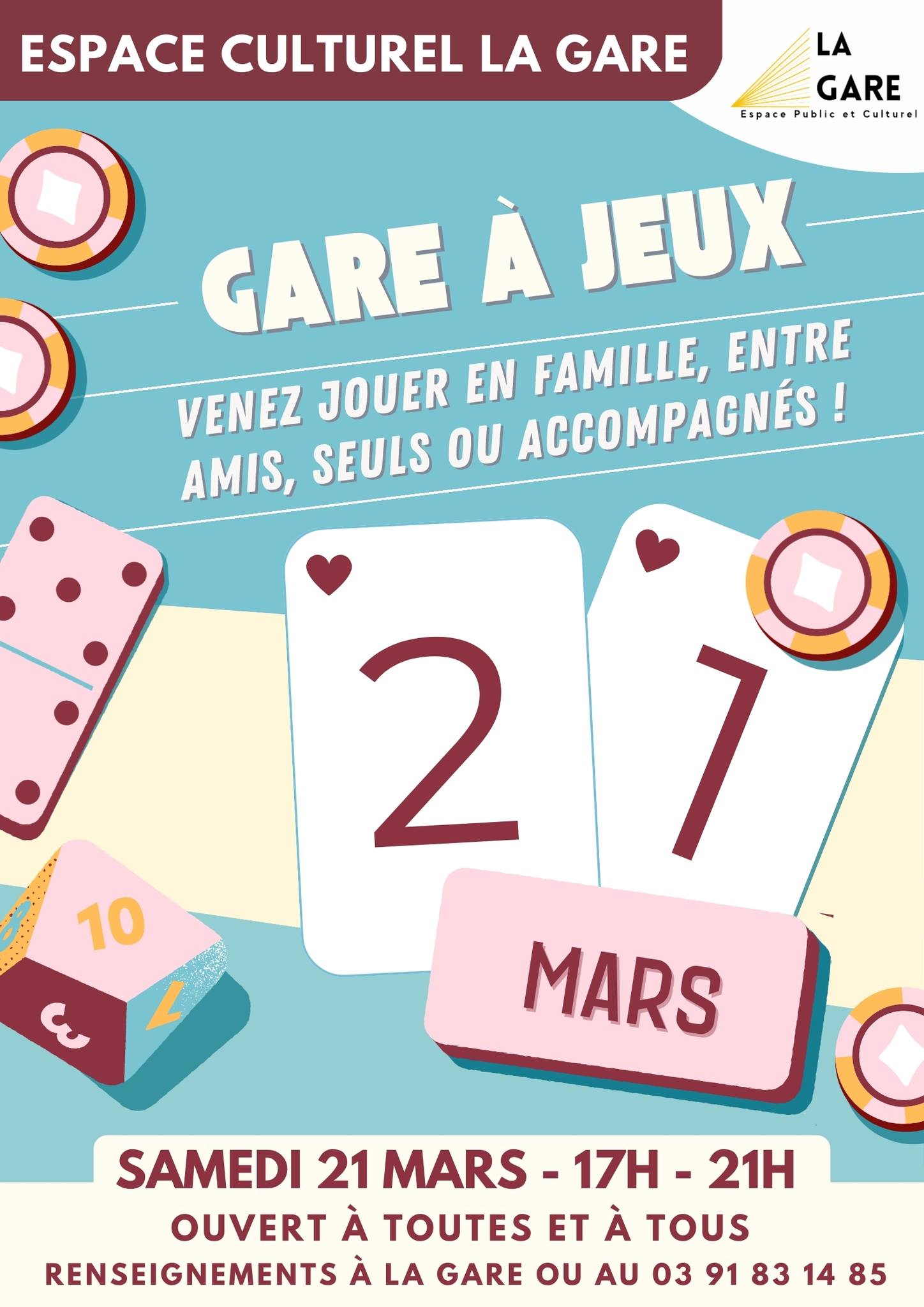Gare à jeux 21 mars 2026